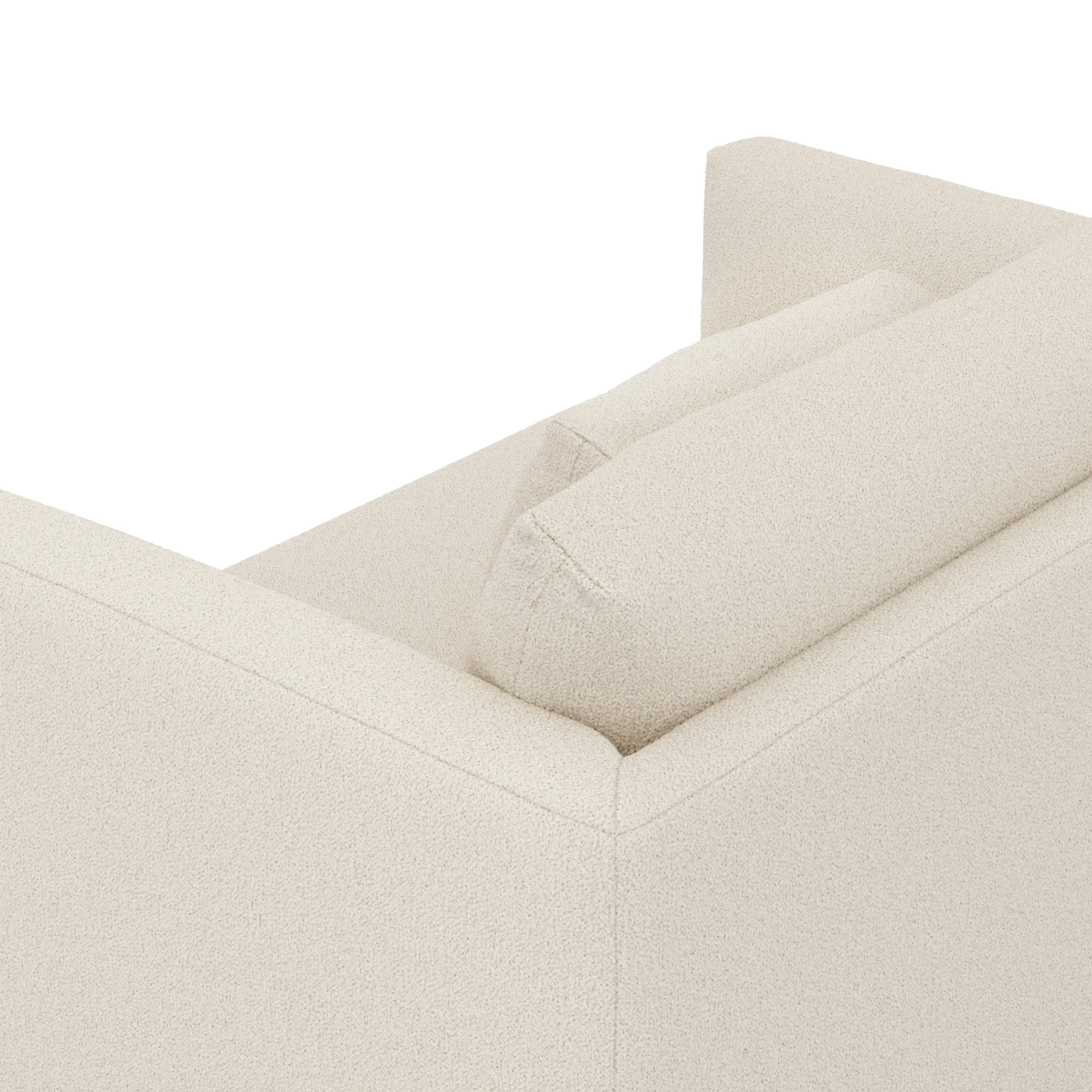 Marina 57_ Sleeper Chair - Ivory Wool Bouclé - Image 9