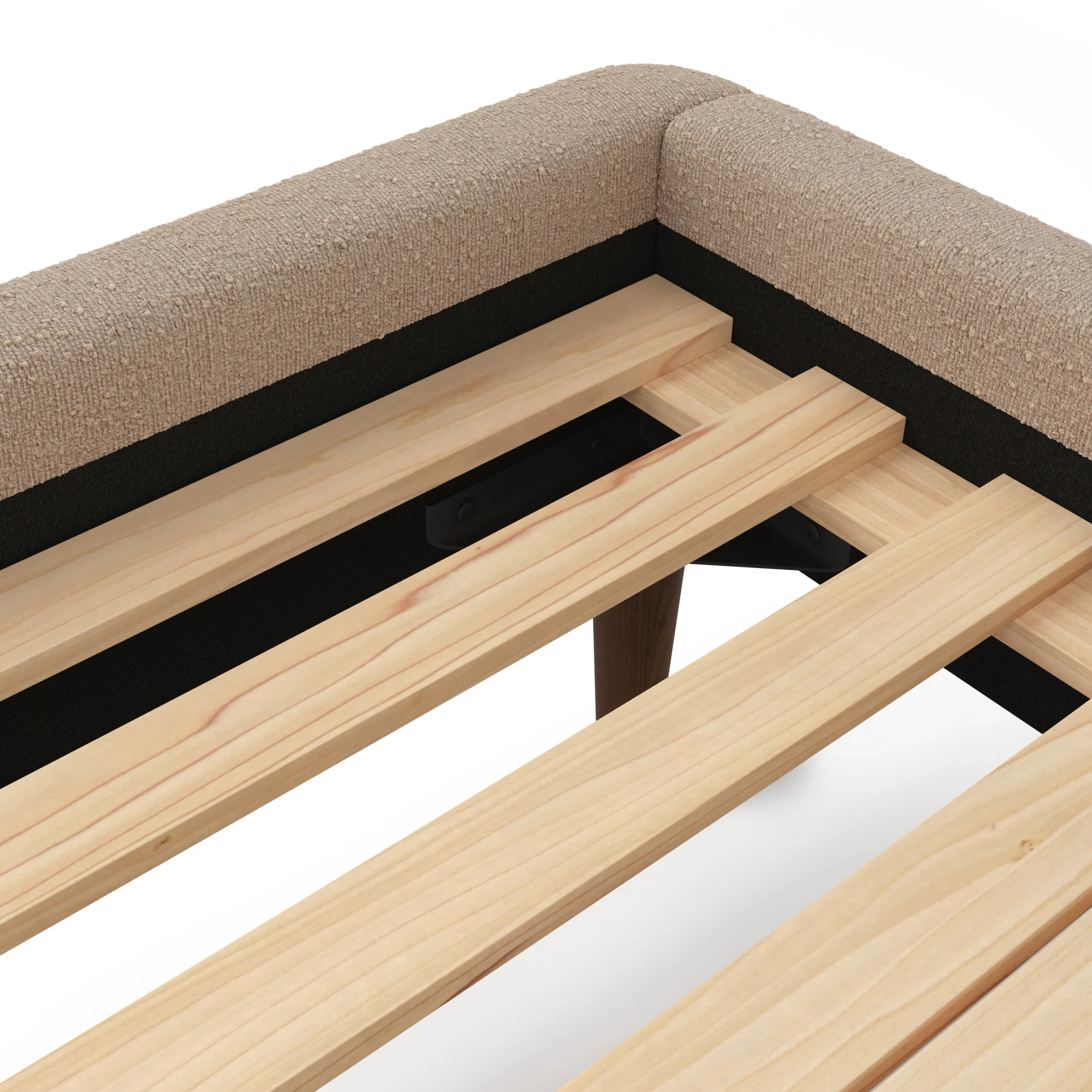 Kayra Queen Upholstered Bed - Lunaria Sandstone Bouclé - Image 9