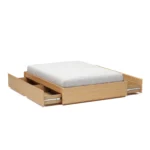 Leif Full Platform Storage Bed - White Oak