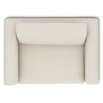 Riley 57.5_ Sleeper Chair - Ivory Wool Bouclé