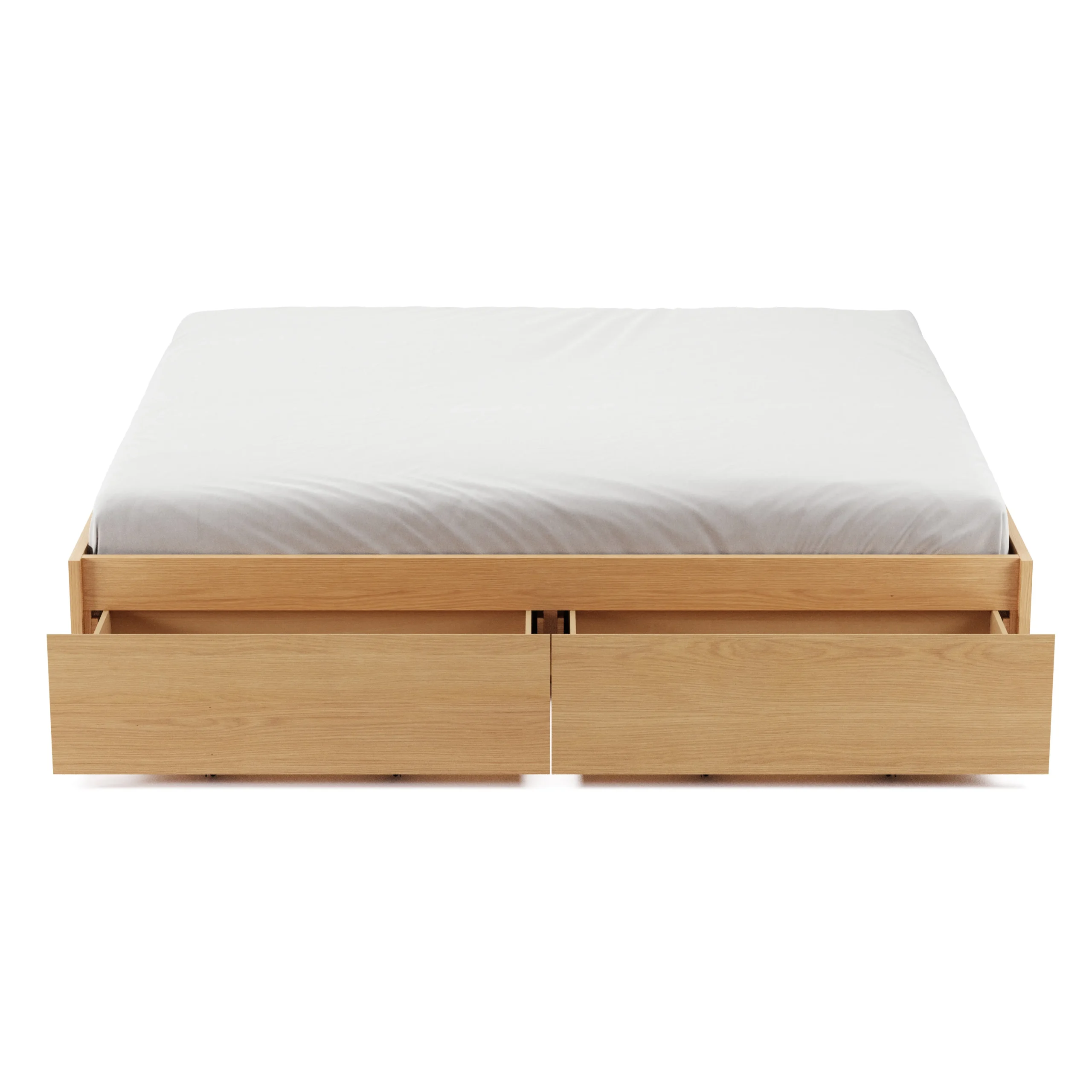Leif King Platform Storage Bed - White Oak - Image 14