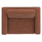 Riley 57.5_ Sleeper Chair - Napa Rust