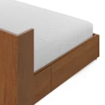 Leif King Storage Bed with Nightstands Set - Smoked Oak