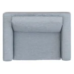 Riley 57.5_ Sleeper Chair - Silver Light Blue
