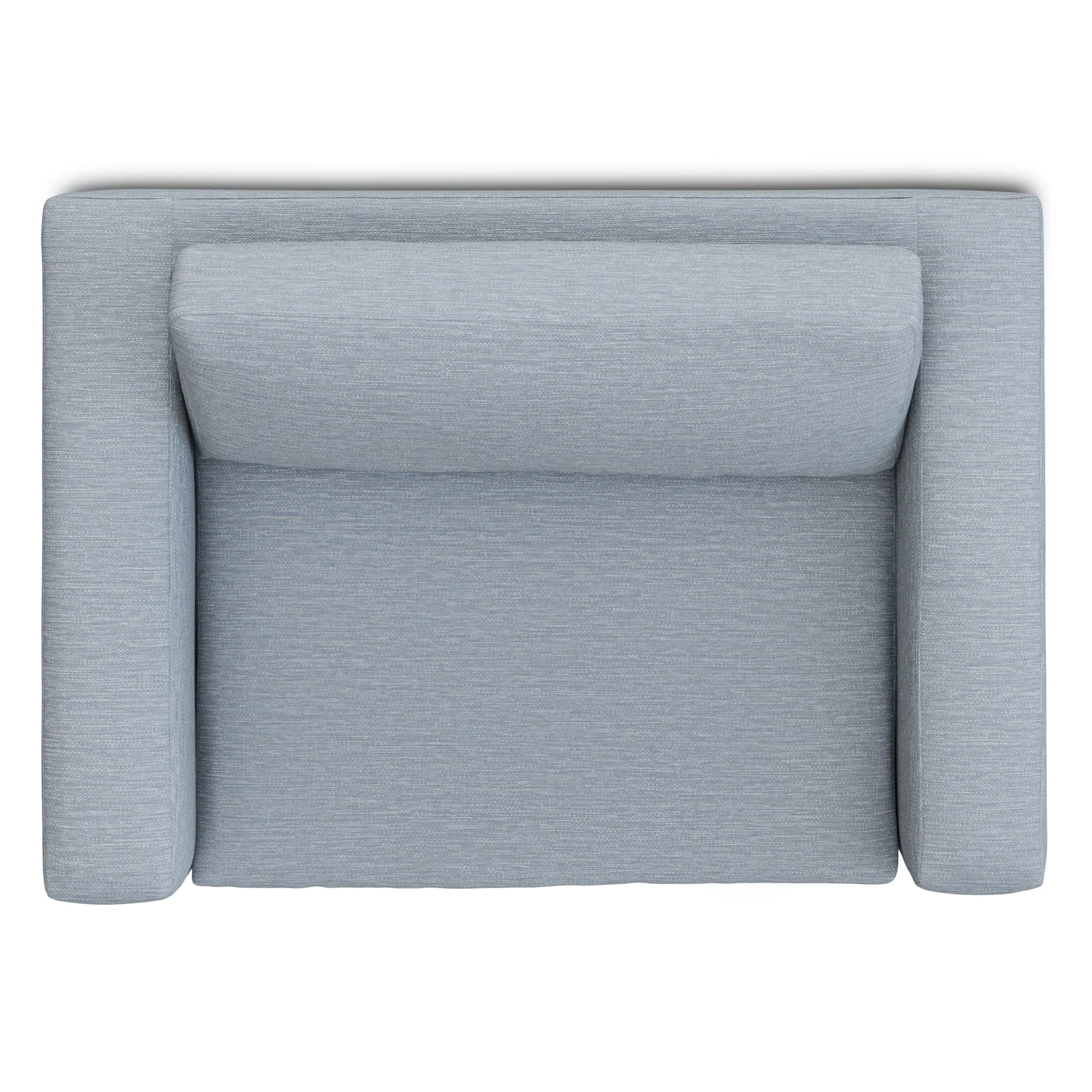 Riley 57.5_ Sleeper Chair - Silver Light Blue - Image 11