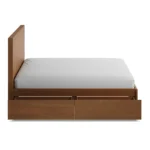 Leif Queen Storage Bed - Smoked Oak