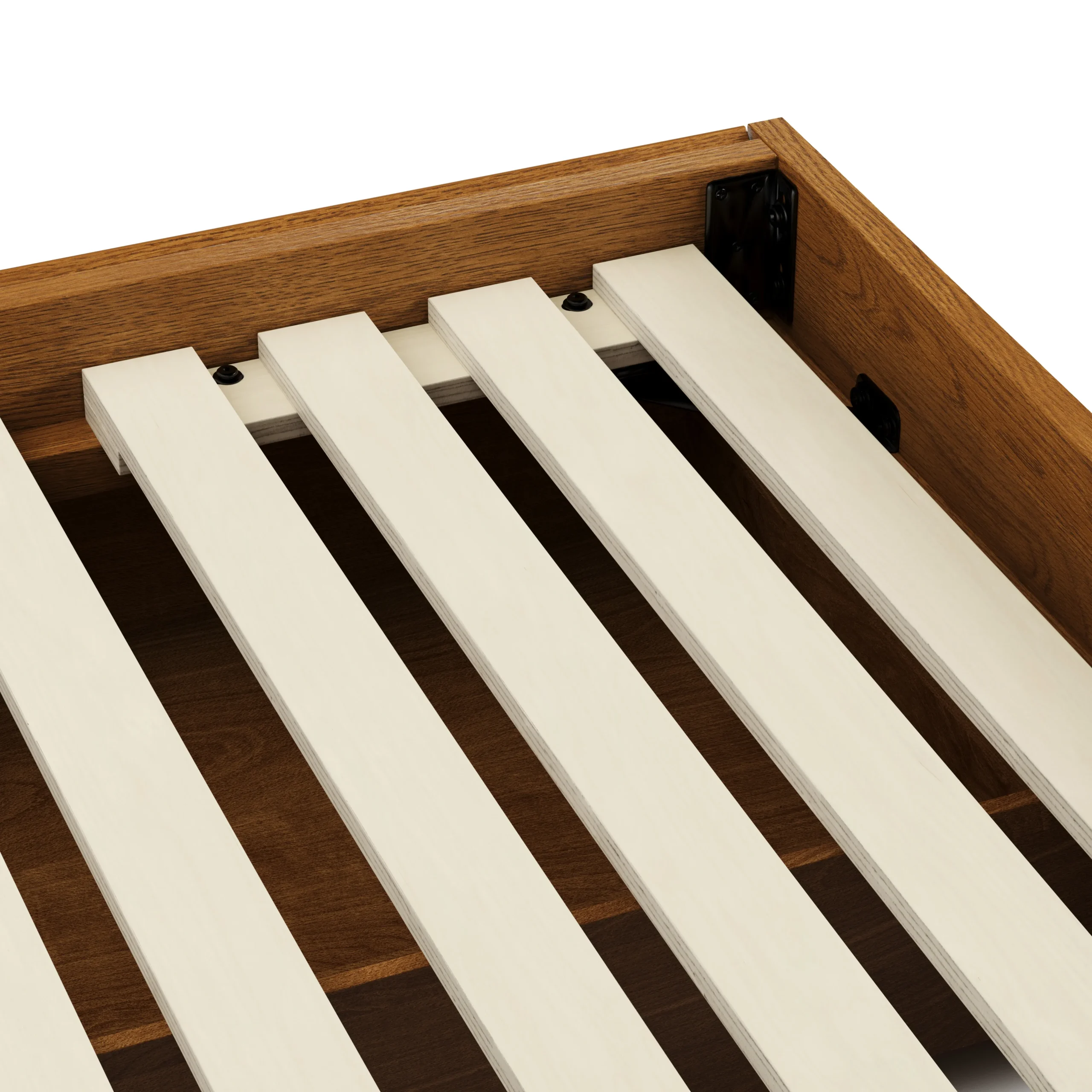 Leif Twin Platform Storage Bed - Smoked Oak - Image 10