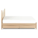 Lenia King Panel Storage Bed - White Oak