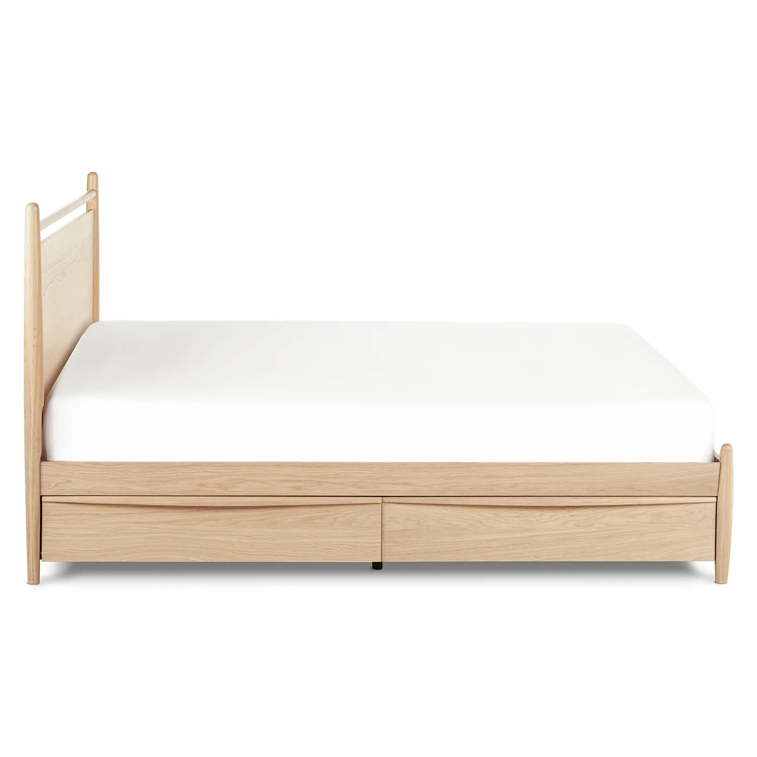 Lenia King Panel Storage Bed - White Oak - Image 14