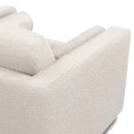 Sven 45.5_ Tufted Sleeper Chair - Ivory Wool Bouclé