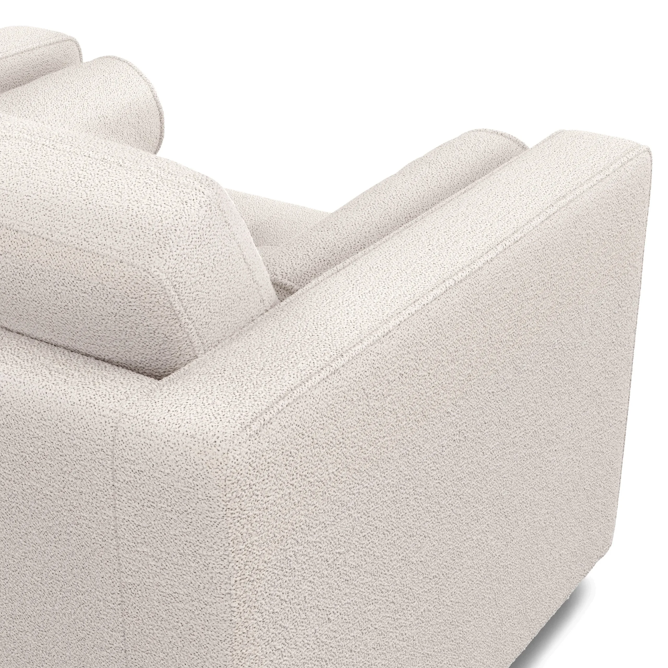 Sven 45.5_ Tufted Sleeper Chair - Ivory Wool Bouclé - Image 8
