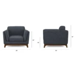 Ceni 39_ Lounge Chair - Denim Blue