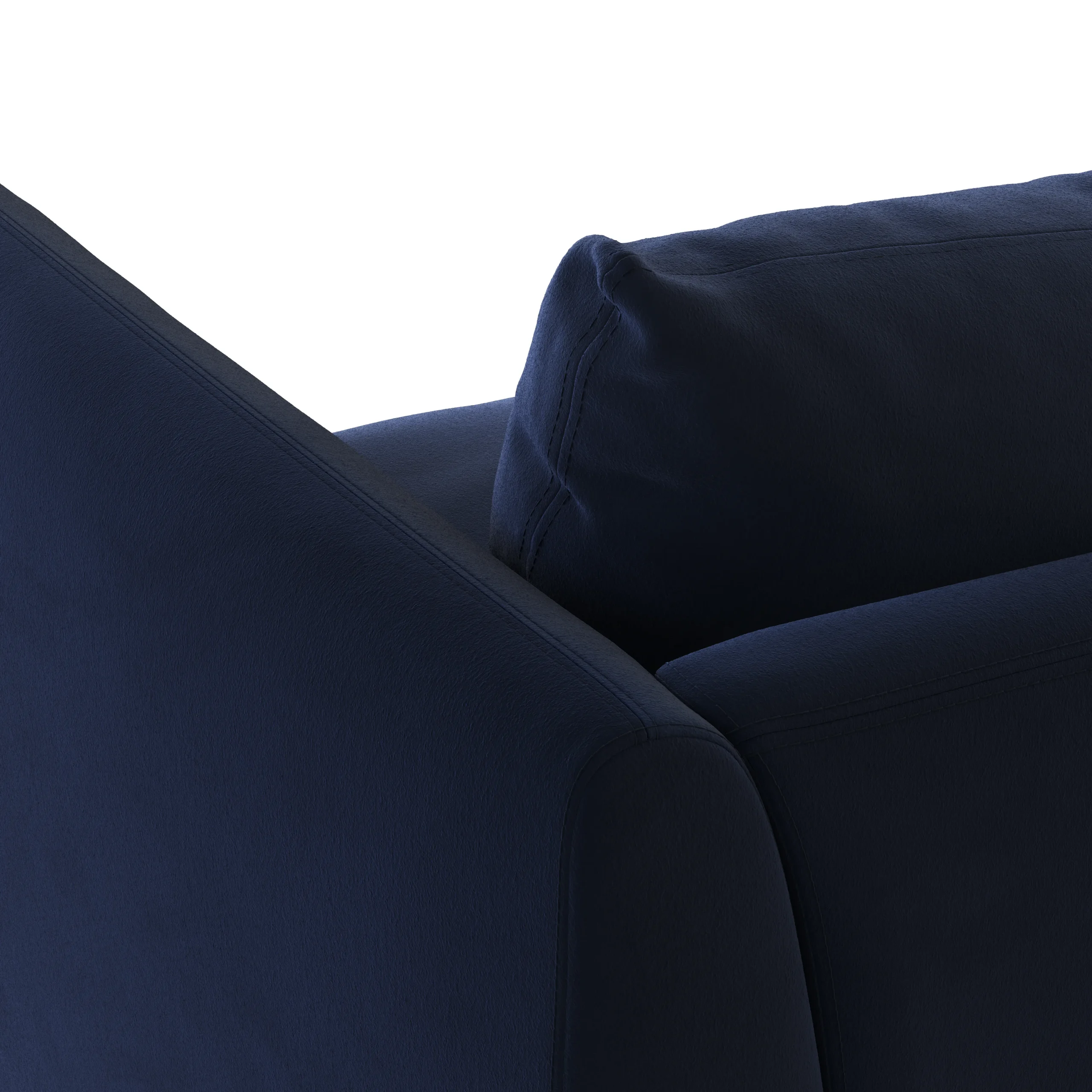Leigh 42_ Velvet Lounge Chair - Hale Ink - Image 4