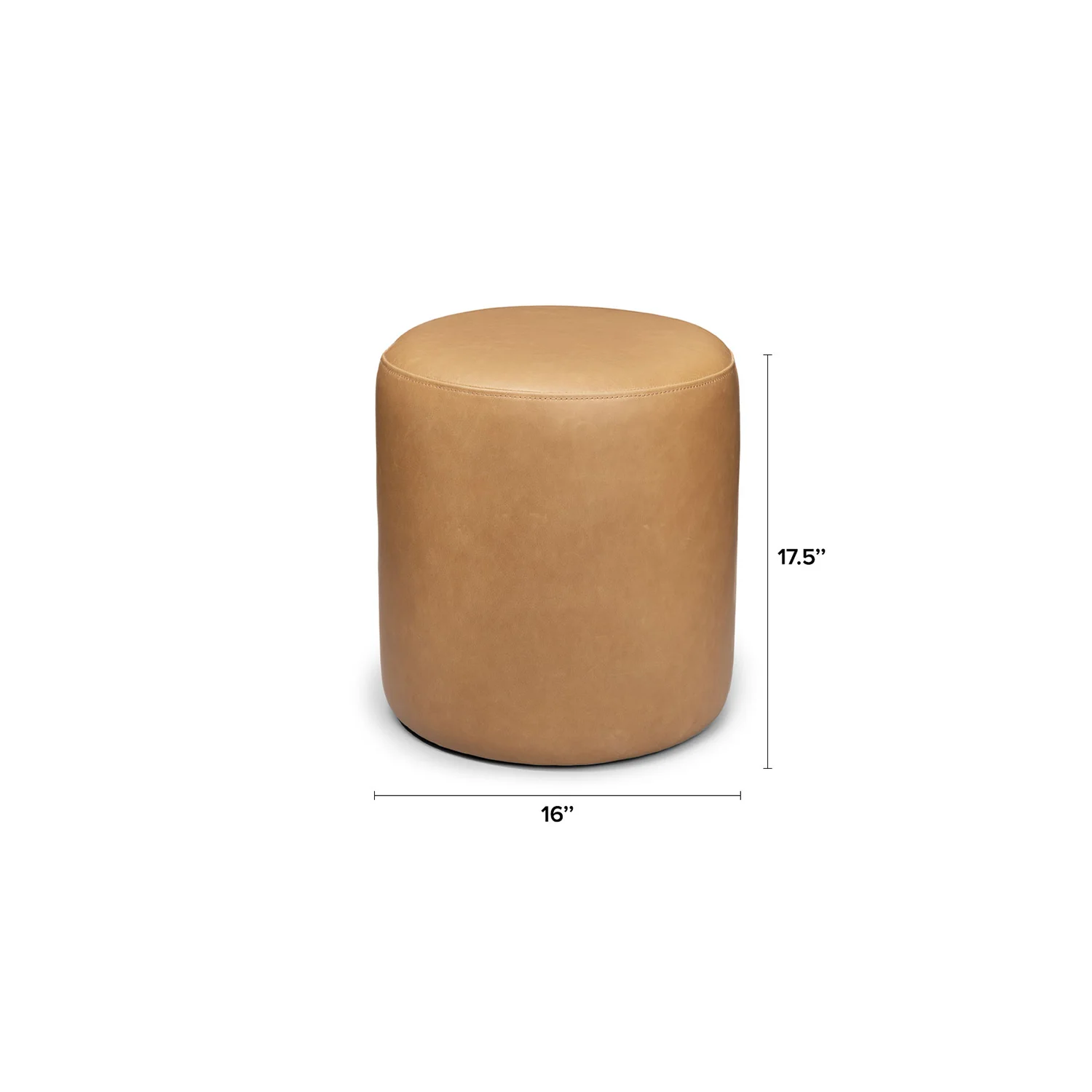 Cilo 16_ Leather Ottoman - Charme Tan - Image 2
