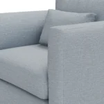 Marina 38_ Lounge Chair - Silver Light Blue