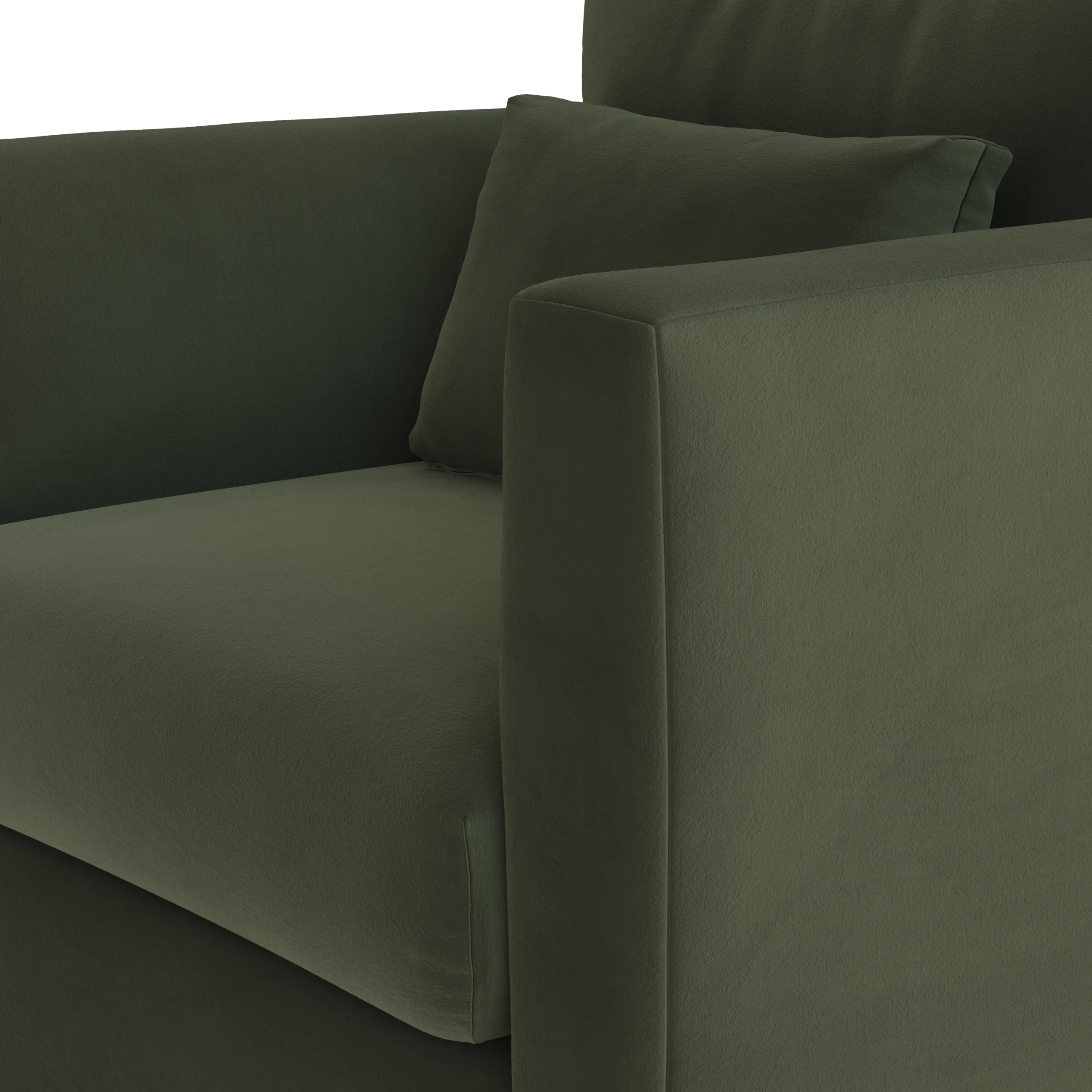 Marina 38_ Velvet Lounge Chair - Hale Fir Green - Image 5