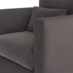 Marina 38_ Velvet Lounge Chair - Hale Warm Gray