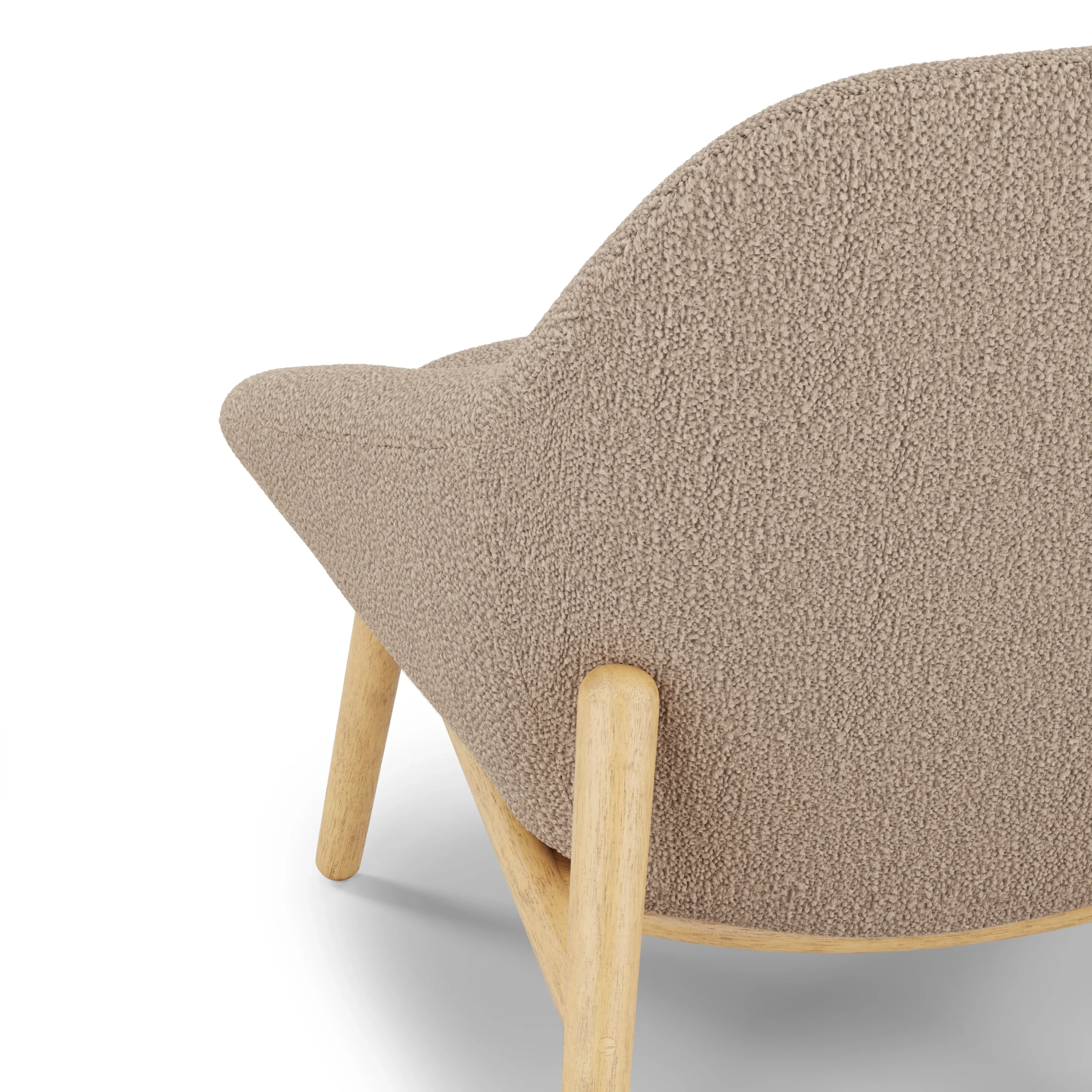 Sunny 32_ Lounge Chair - Sandstone Wool Bouclé - Image 5