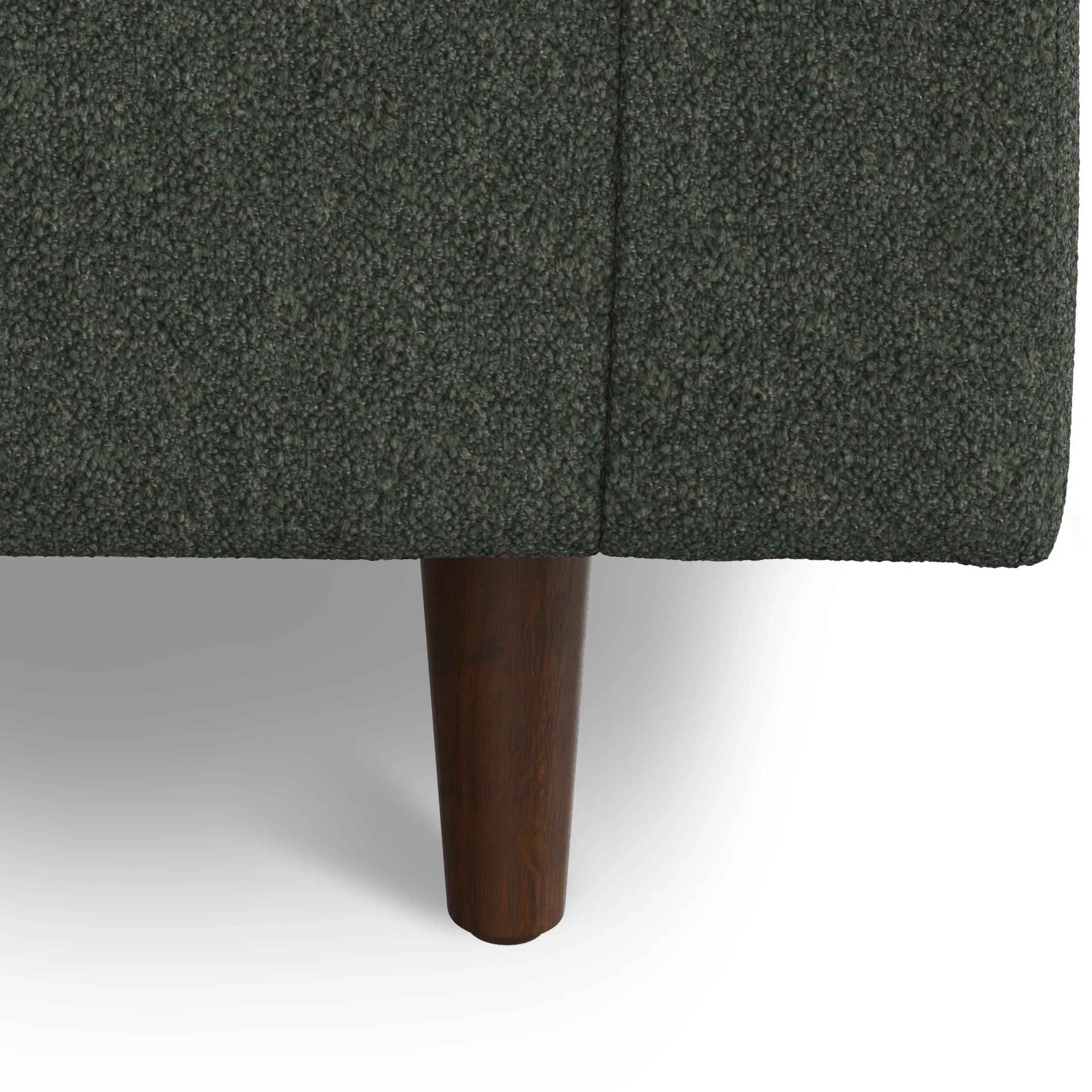 Sven 42_ Tufted Lounge Chair - Green Wool Bouclé - Image 4