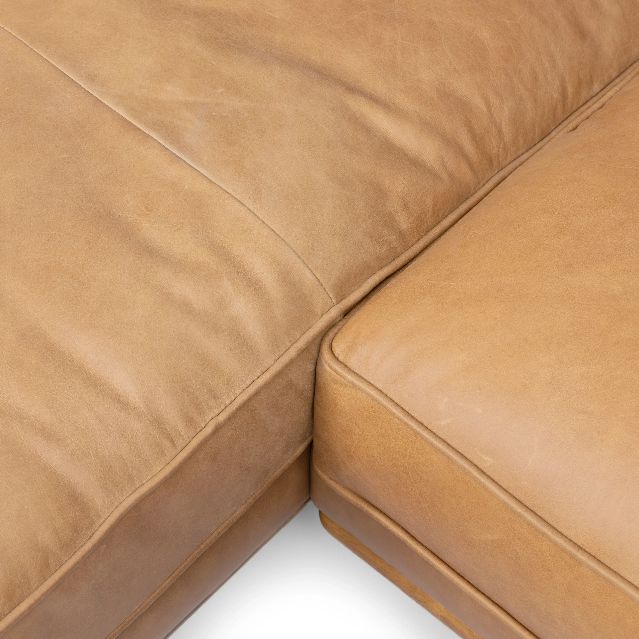Timber 93_ Leather Left Sectional - Charme Tan - Image 10