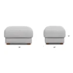 Dawn 36_ Ottoman - Silver Ivory