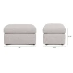 Landry 28_ Ottoman - Napa White