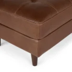 Sven 30_ Leather Ottoman - Taos Brown