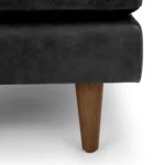 Sven 30_ Leather Ottoman - Oxford Black