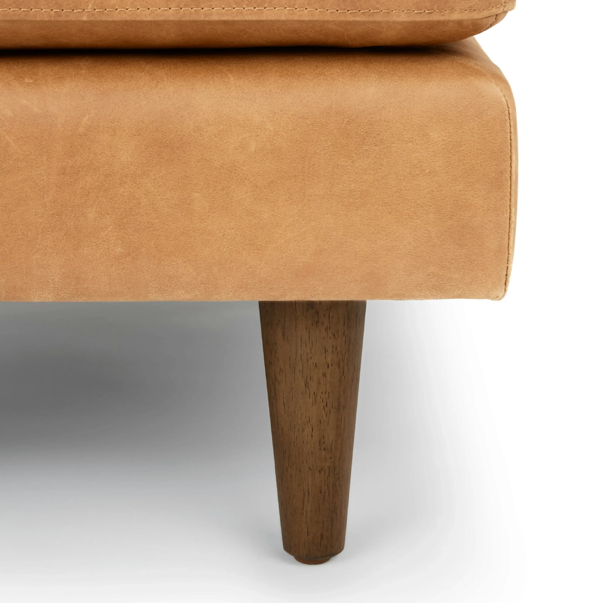 Sven 30_ Leather Ottoman - Charme Tan - Image 5