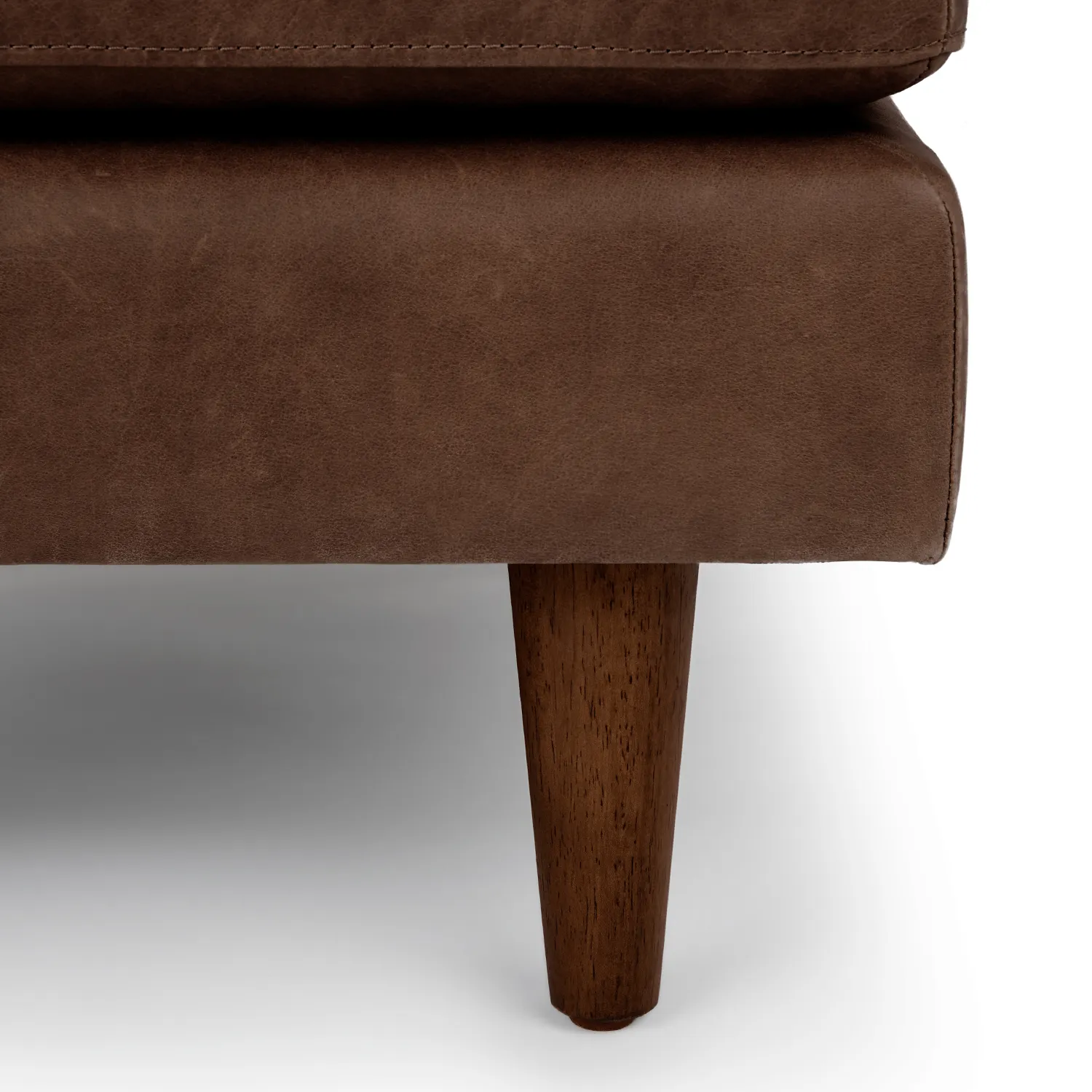 Sven 30_ Leather Ottoman - Charme Chocolat - Image 5