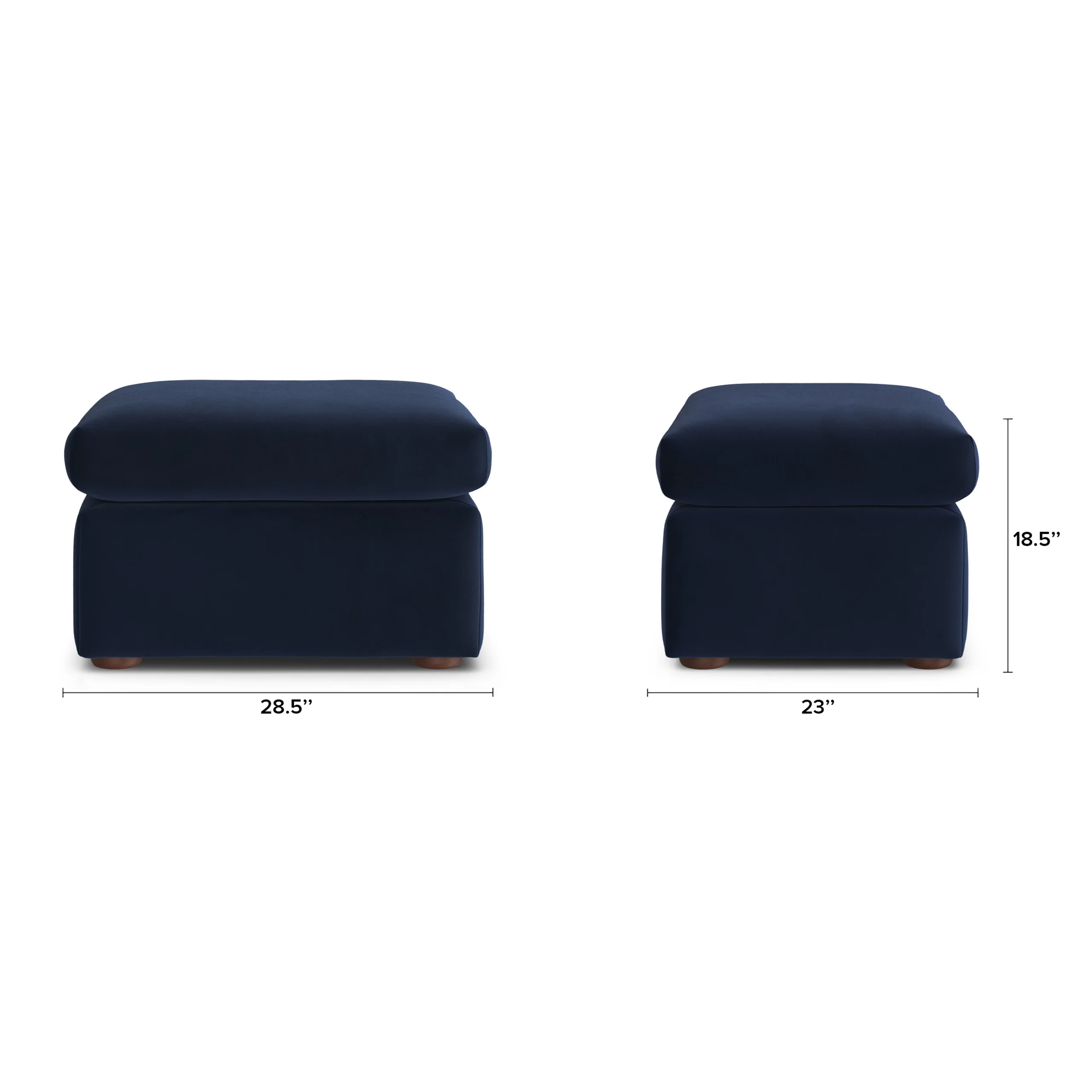 Marina 28.5_ Velvet Ottoman - Hale Ink - Image 10
