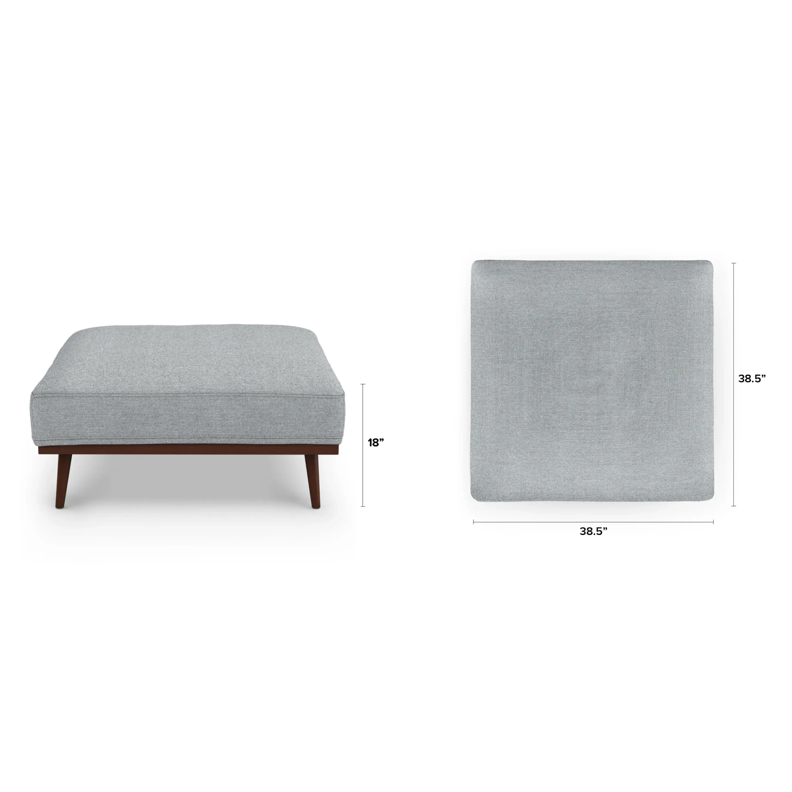 Rhett 38.5_ Ottoman - Harbor Gray - Image 10