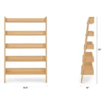 Fantol 51.5_ Shelving Unit, Wide - Natural Oak