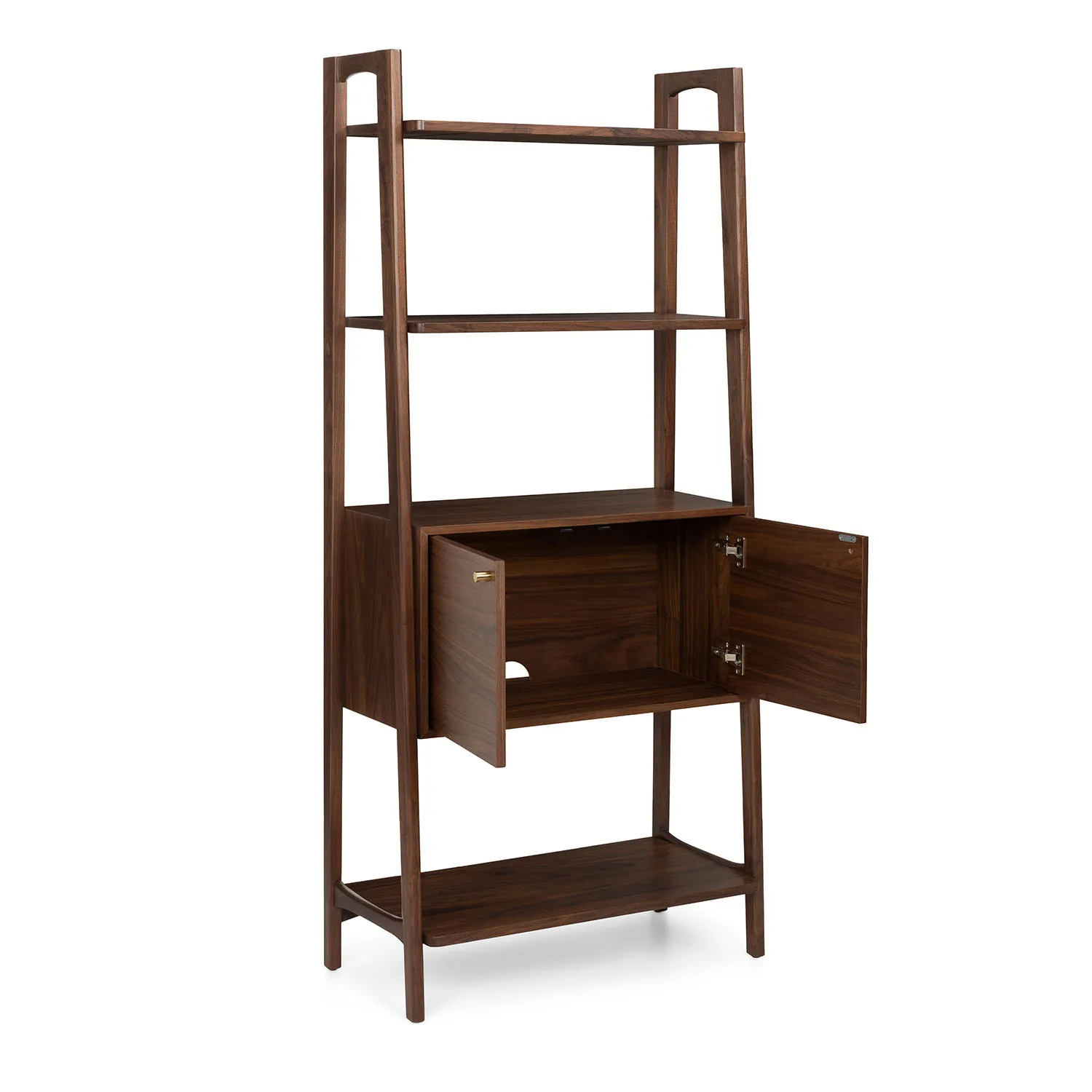 Krossa 31.5_ Shelving Unit with Storage - Walnut - Image 8