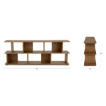 Lafora 72_ Bookcase, Short - Smoked Oak