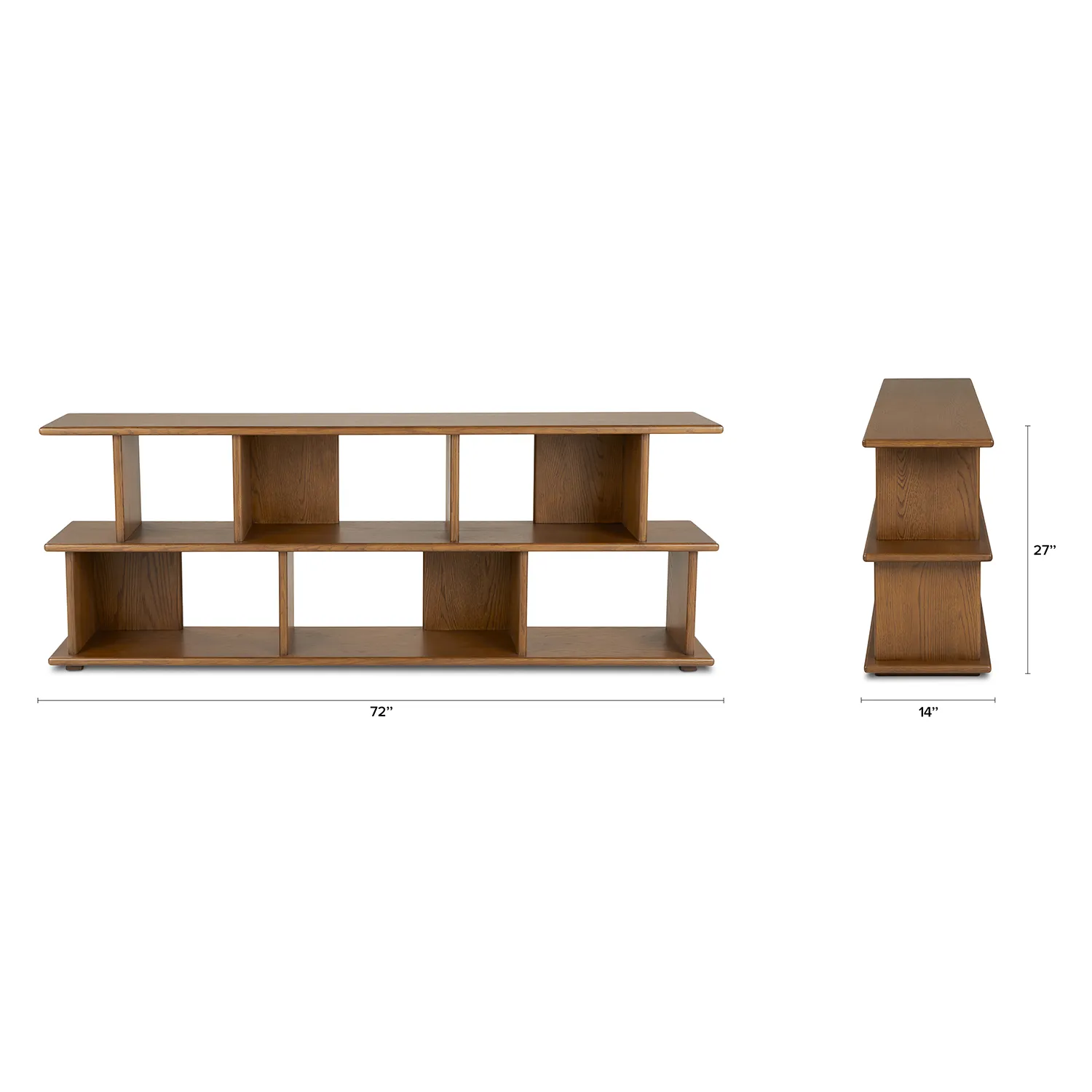 Lafora 72_ Bookcase, Short - Smoked Oak - Image 10