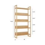 Lilya Shelving Unit Set - White Oak