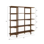 Zander 75_ Shelving Unit - Walnut