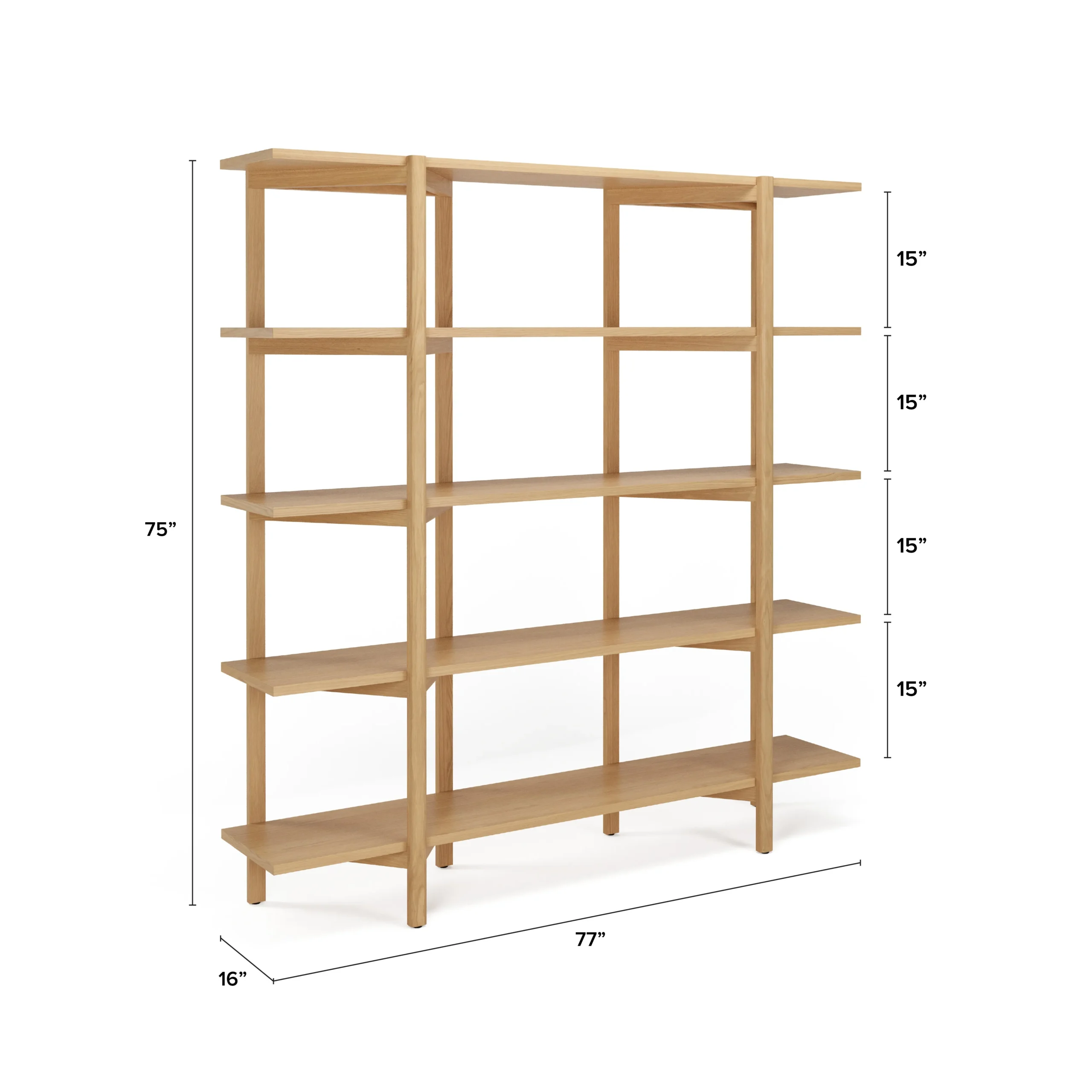 Zander 75_ Shelving Unit - White Oak - Image 10