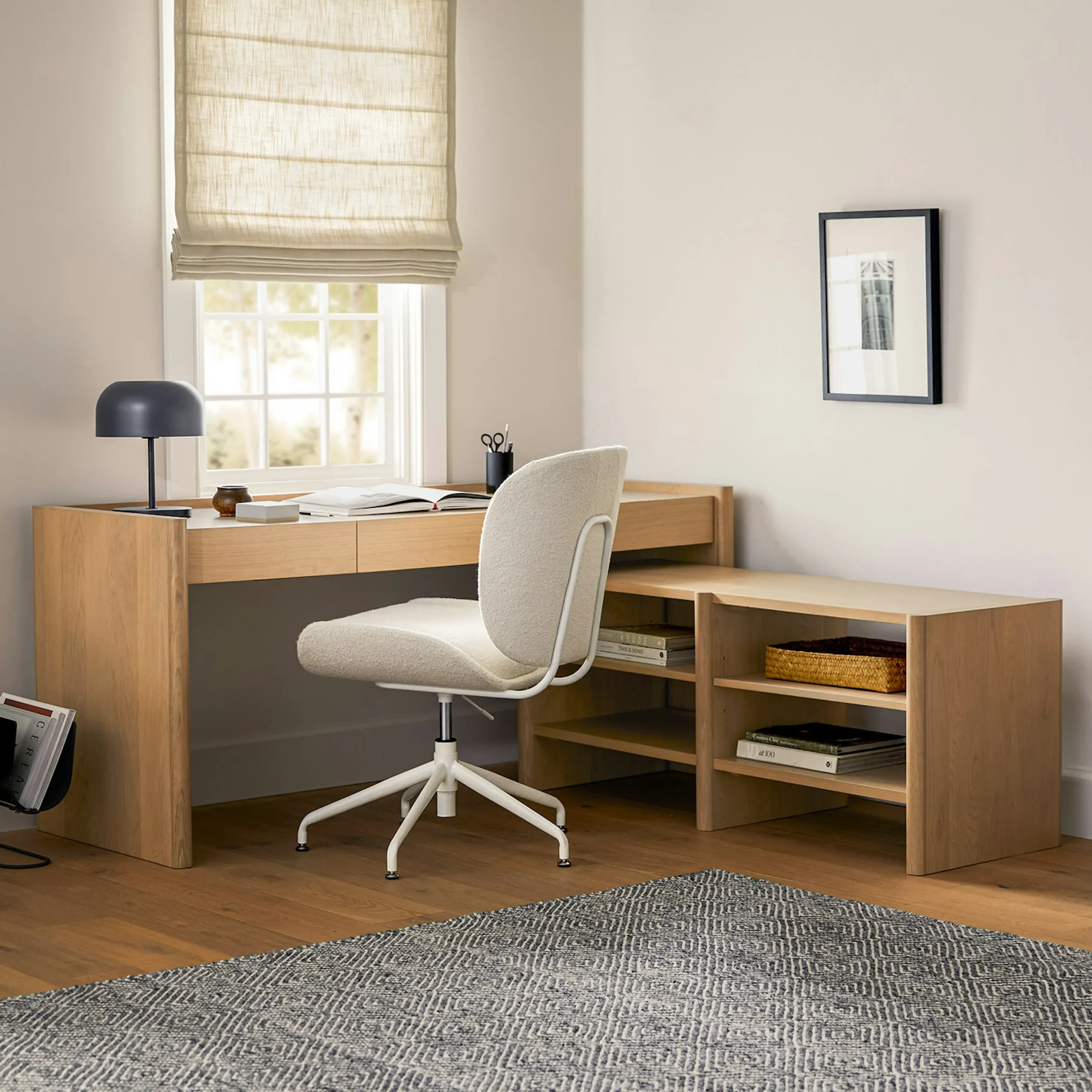 Torme 57_ Bookcase, Short - White Oak - Image 10