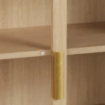 Liv 35.25_ Glass Cabinet - White Oak