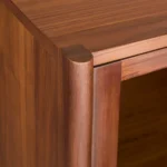 Mysen 35.5_ Glass Cabinet - Walnut