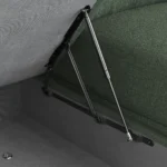 Vati 90.5_ Left Storage Sectional - Natural Oak and Green Wool Bouclé