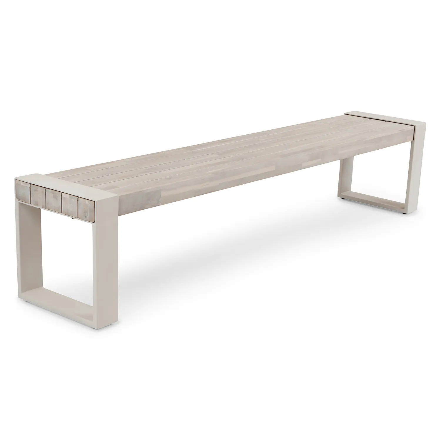 Lubek 84.5_ Outdoor Bench - Byron Gray - Image 3
