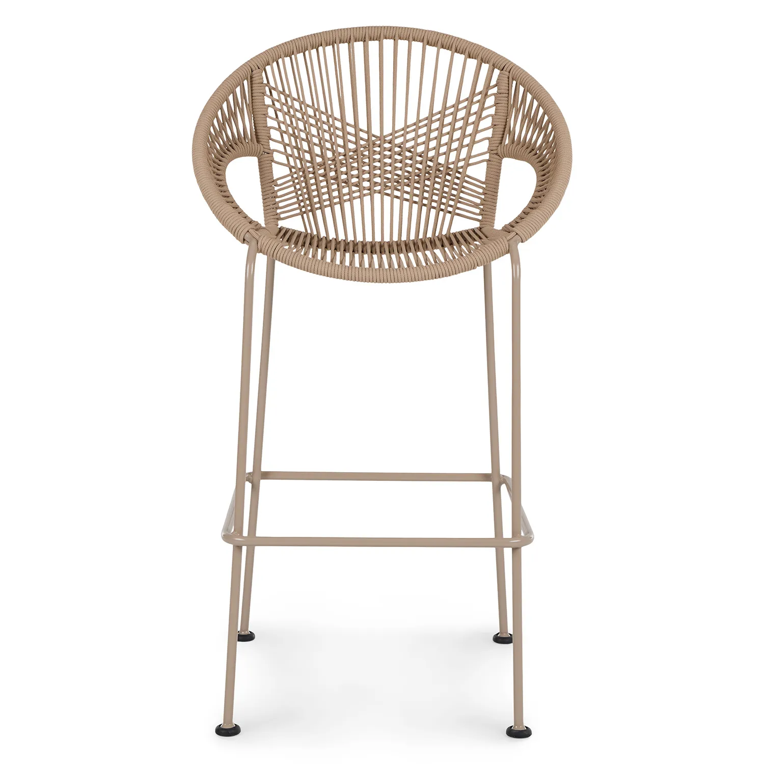 Kasiko Outdoor Bar Stool - White Pepper - Image 11