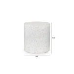 Solina Outdoor Stool - White Terrazzo
