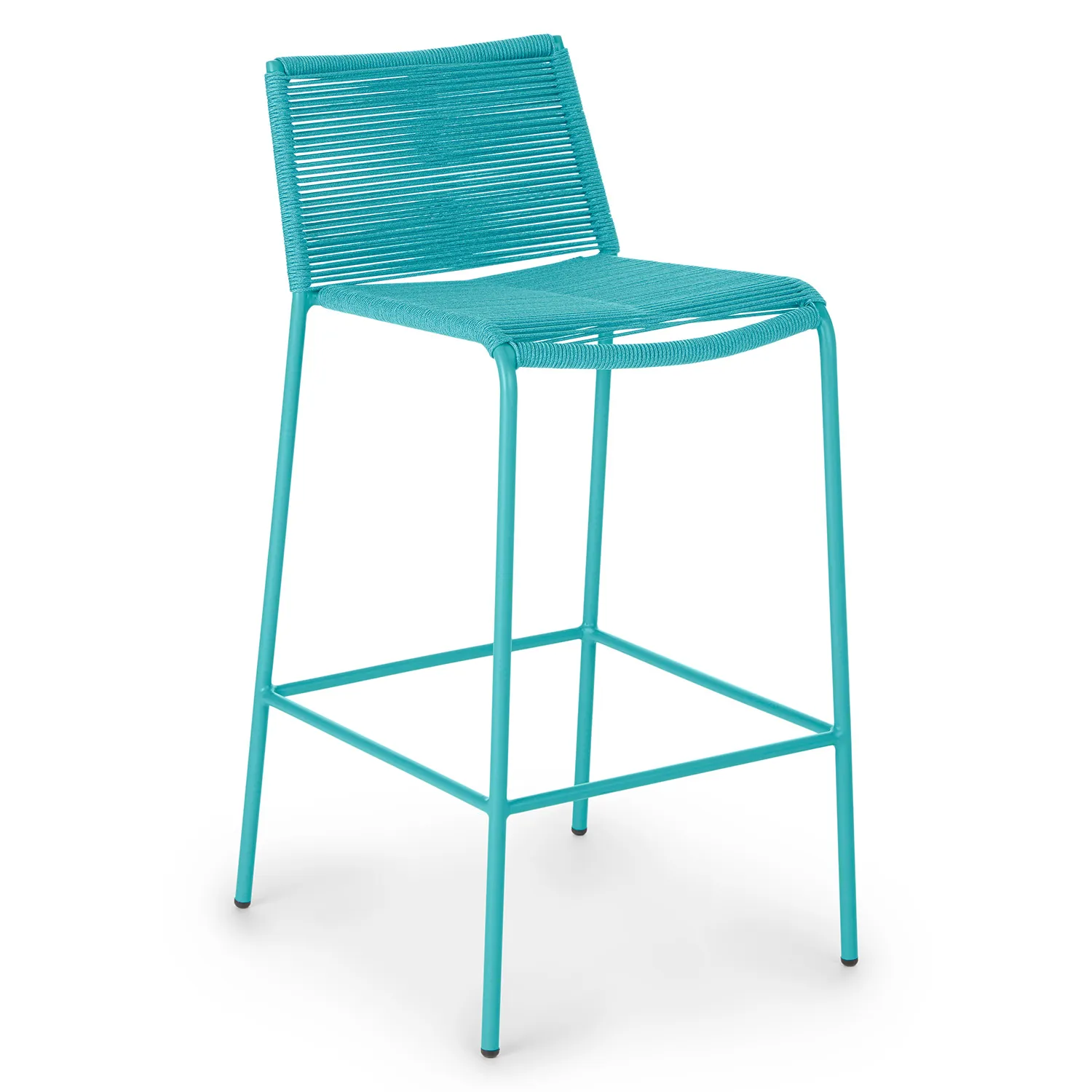 Zina Outdoor Bar Stool - Lago Aqua - Image 10