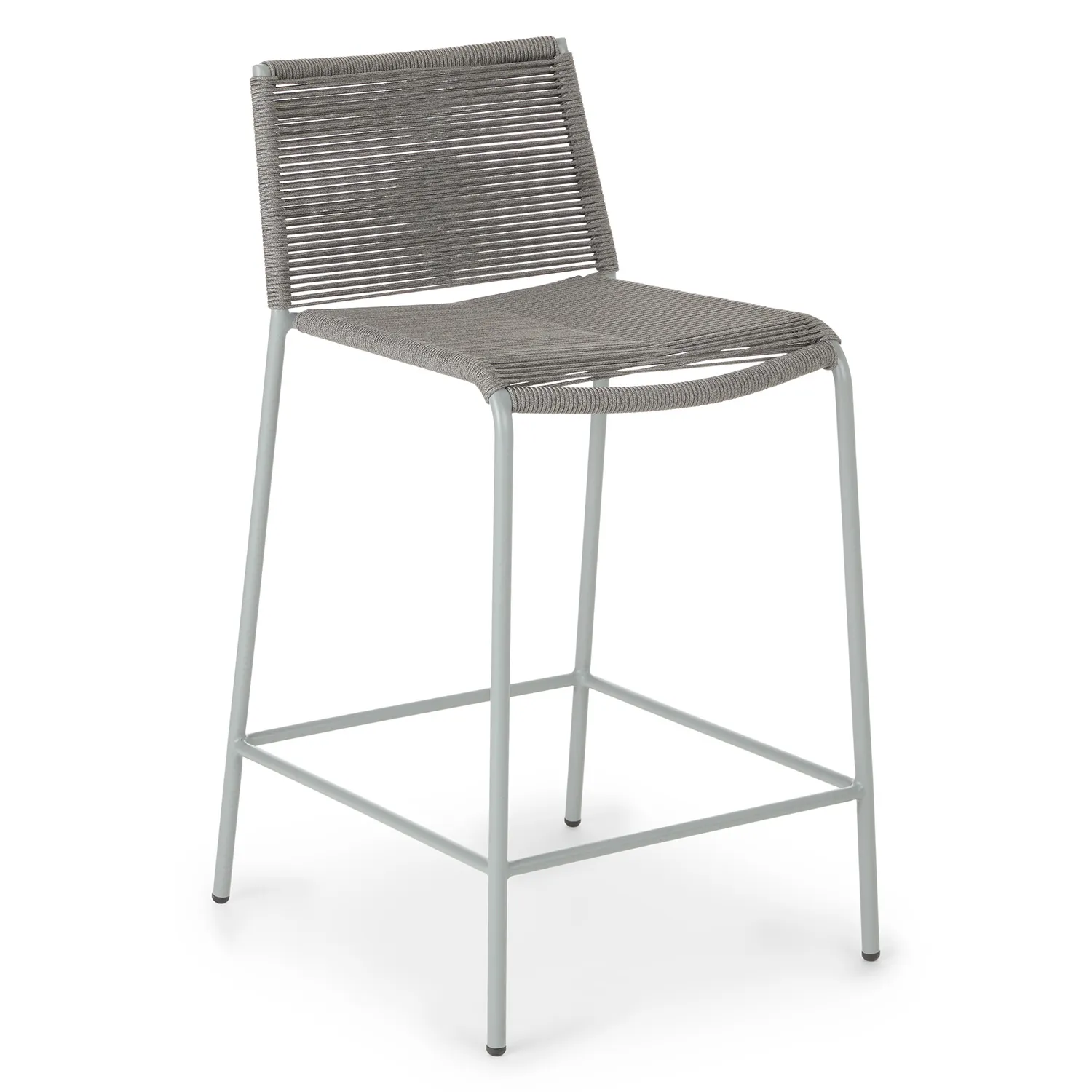 Zina Outdoor Counter Stool - Heathered Gray - Image 10