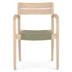 Reyes Outdoor Stackable Dining Armchair - Sun-Bleached Gray