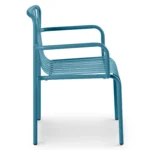 Sarek Outdoor Stackable Dining Armchair - Peacock Blue